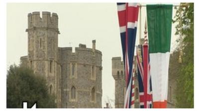 The Irish president is visiting Windsor Castle during the history-making State visit