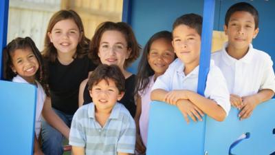 Children on a playground