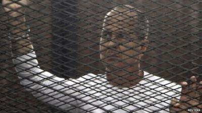 Peter Greste in jail in Cairo