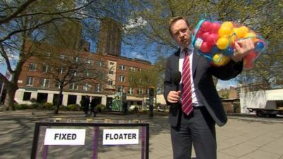 Adam Fleming with Daily Politics mood box