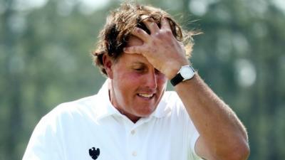 Phil Mickelson misses the cut at the 2104 Masters