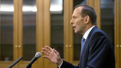 The Australian Prime Minister Tony Abbott