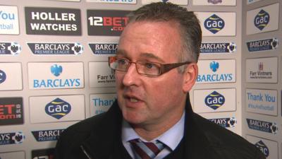 Aston Villa manager Paul Lambert