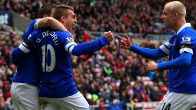 Everton move into the top four with a 1-0 win over Sunderland