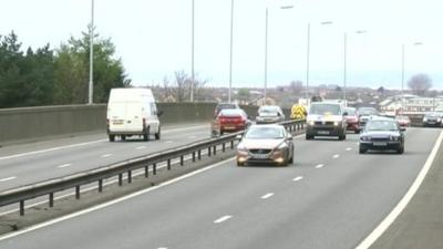 Cars on a motorway