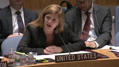 US ambassador to the UN Samantha Power