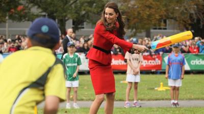 Duchess of Cambridge batting