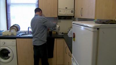 Man making a cup of tea