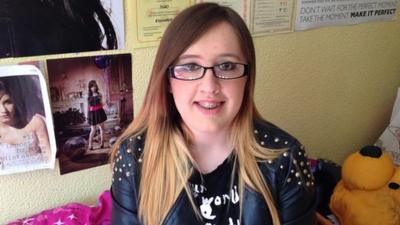 16-year-old Rebecca Parkin has been physically and verbally bullied.