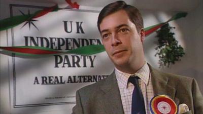 Nigel Farage of the UK Independence Party