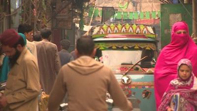 Street life in Pakistan-administered Kashmir