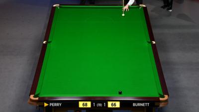 World Championship Snooker: Jamie Burnett fluke v Joe Perry