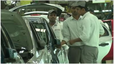 India car workers