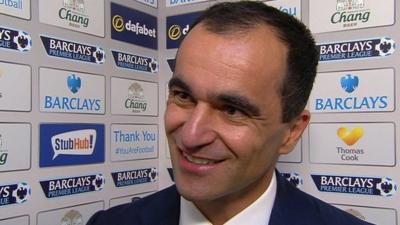 Everton manager Roberto Martinez hails historic 'double'