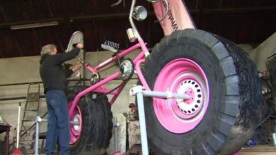 Armagh blacksmith makes giant Giro bike model