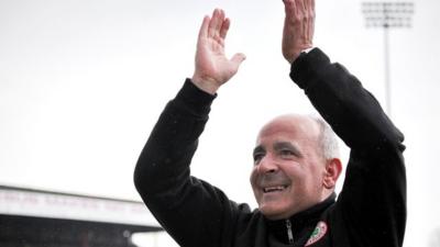 Cliftonville manager Tommy Breslin