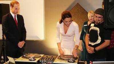 Duchess of Cambridge learns to DJ