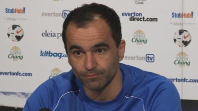 Everton manager Roberto Martinez says David Moyes will be back