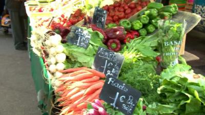 A market stall