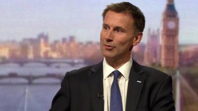 Health Secretary Jeremy Hunt