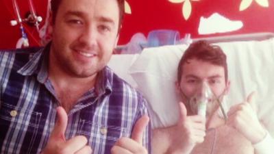 Jason Manford and Stephen Sutton