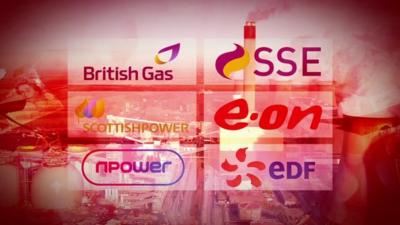 UK energy companies graphic