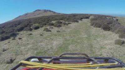 Still of a quad bike on Ramsey Island