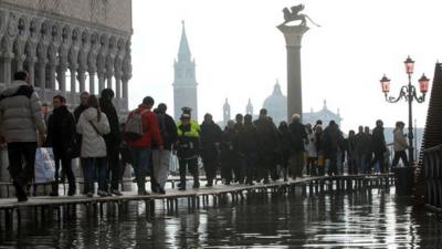 Venice in the floods
