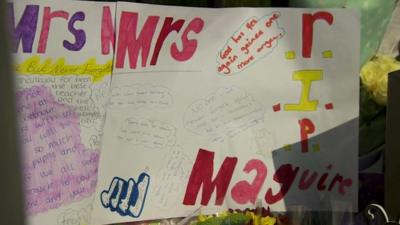 Tribute cards to Ann Maguire