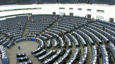 European Parliament in Brussels