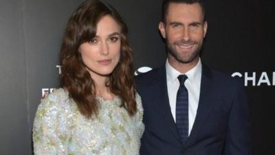 Keira Knightley and Adam Levine