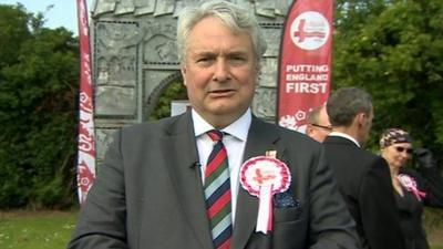 Robin Tilbrook at English Democrat election launch