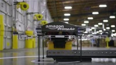 An Amazon drone