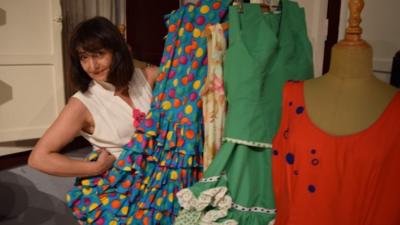 Dressmaker Marta Gonzales