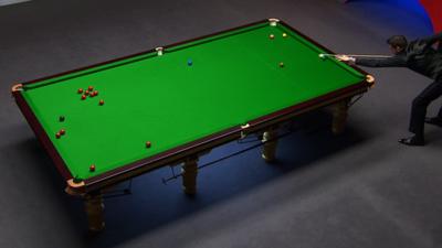 Mark Selby at the World Snooker Championship semi-final