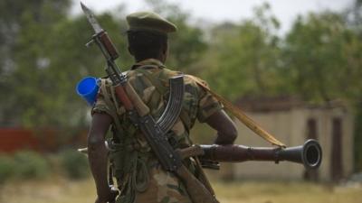 Soldier in South Sudan