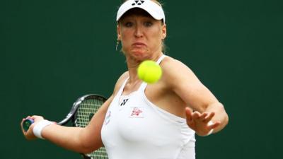 British tennis player Elena Baltacha