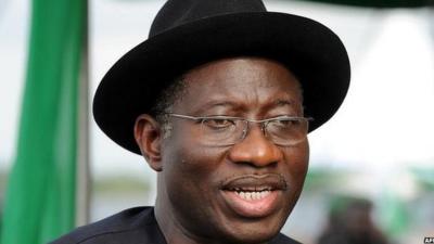 President Goodluck Jonathan delivers a speech in Port Harcourt - 14 May 2010