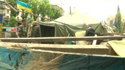 Protest camp in Kiev