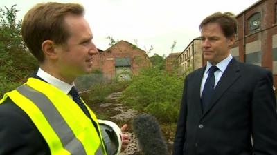 Adam Fleming and Nick Clegg