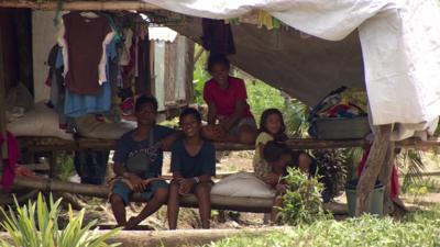 A group of children in Tacloban