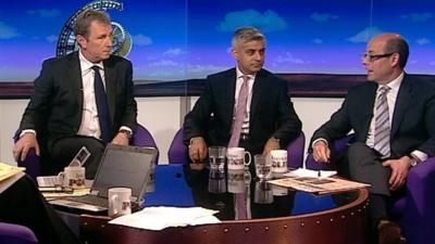 Nigel Evans, Sadiq Khan and Nick Robinson