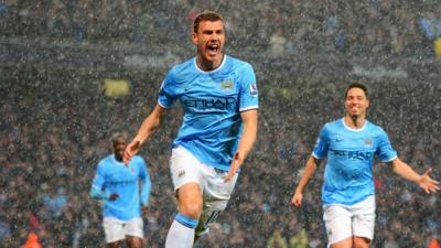 Manchester City striker Edin Dzeko