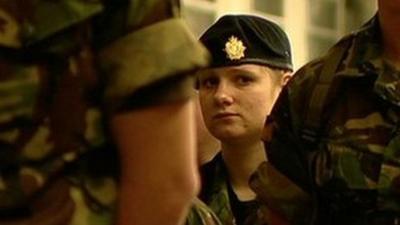 A female in the UK armed forces