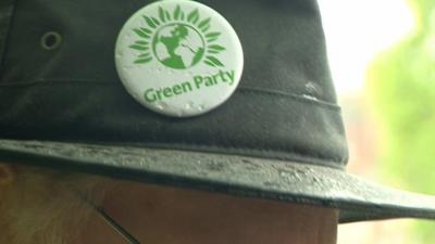 Green party badge