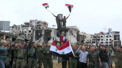 Syrian government forces in Homs