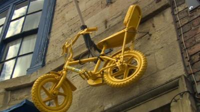 yellow bike