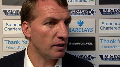 Rodgers congratulates Man City