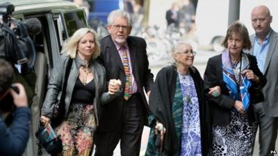 Rolf Harris arrives at court