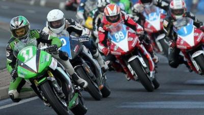 Action from the NW200